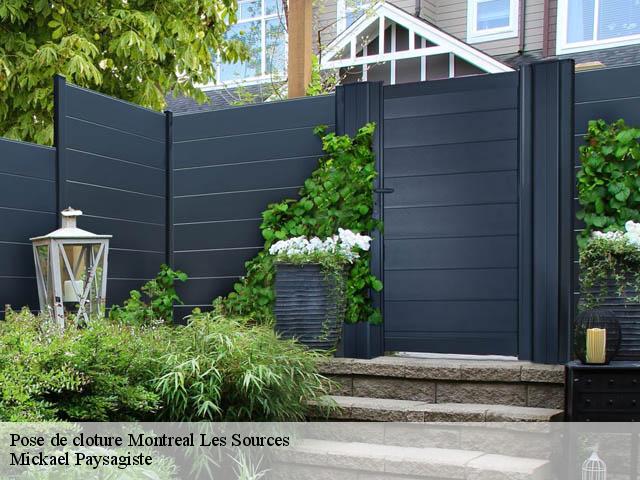 Pose de cloture montreal-les-sources-26510 Mickael Paysagiste